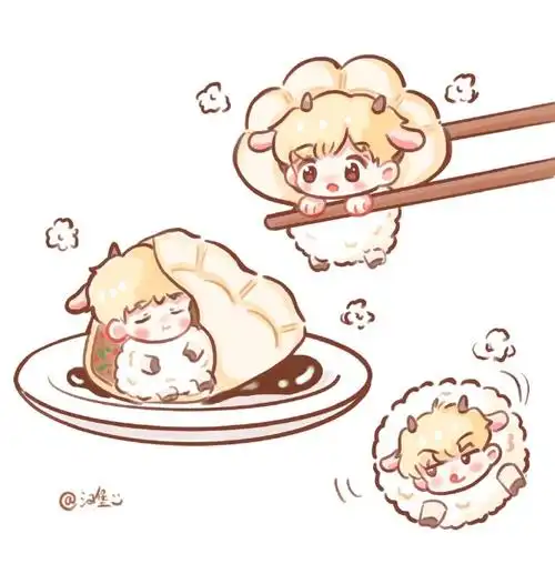 张艺兴[超话]#冬至快乐,来份小羊水饺09加汤圆03@张艺兴