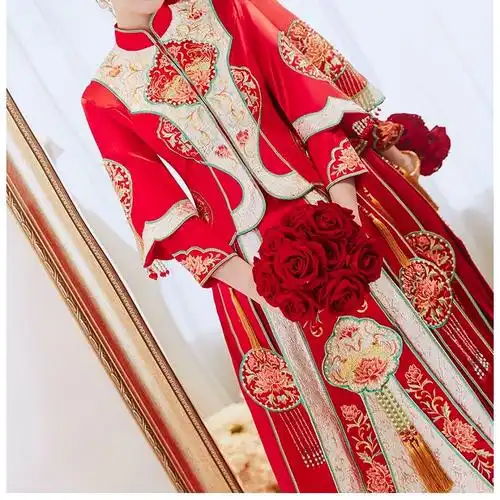 中式新娘服龙凤褂中国风婚服嫁衣结婚礼服出阁服秀禾服新款