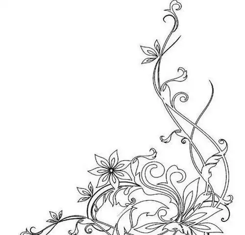 花纹简笔画 古风花纹简笔画 | 多想派