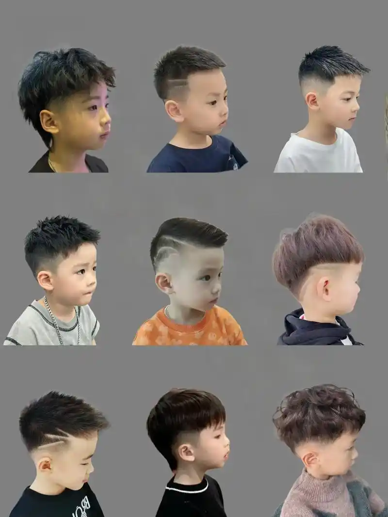 马上过年了,我收藏了几款干净清爽,又酷又奶的男童发型,准备给 - 抖音