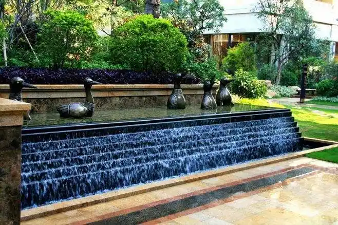 跌水在园林景观工程的设计手法