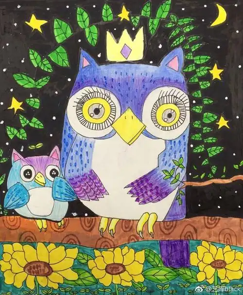 儿童画考级(5级)范画