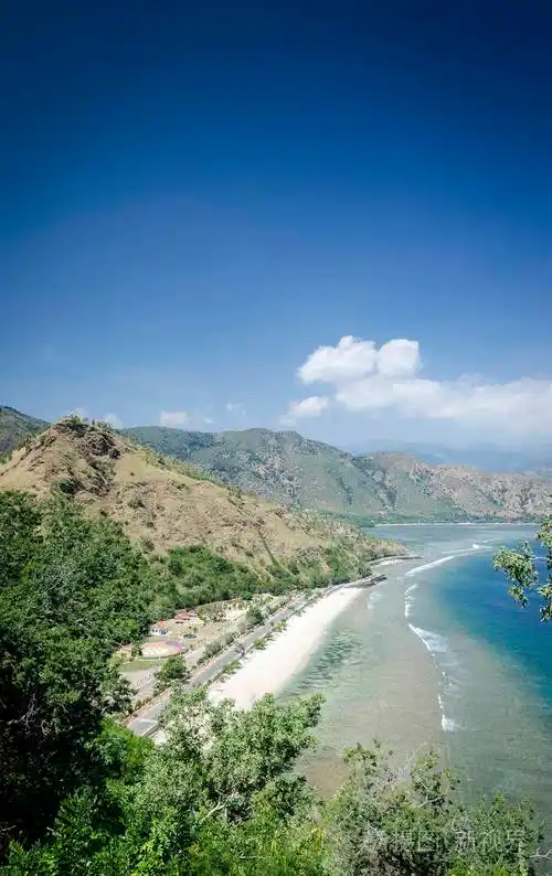 东帝汶附近的海岸和海滩景观
