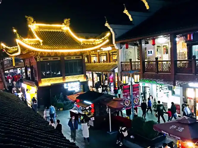 宁波鼓楼步行街夜景
