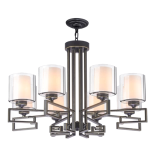 雷士照明 美式乡村风吊灯别墅复古大气客厅卧室吊灯美式铁艺吊灯