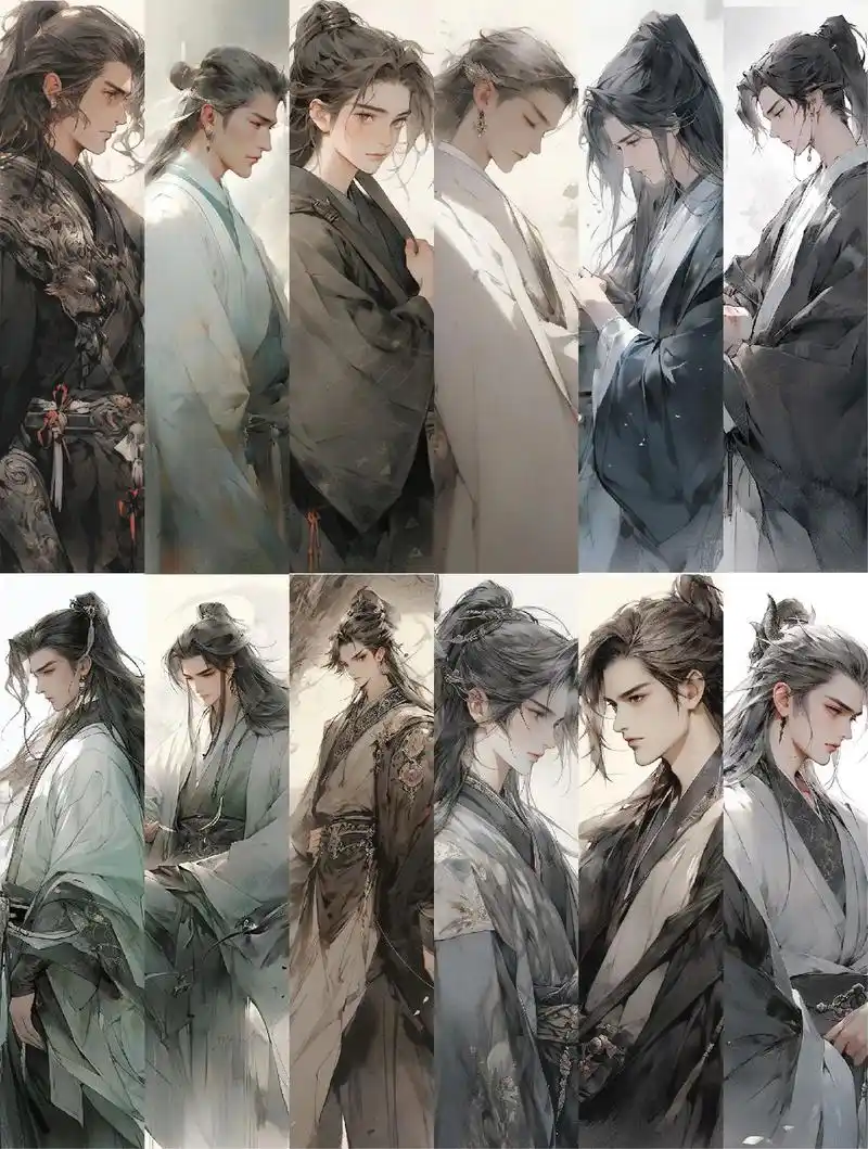 十二星座男神古代不同身份.#古风 #ai绘画 #画画 #古风 - 抖音