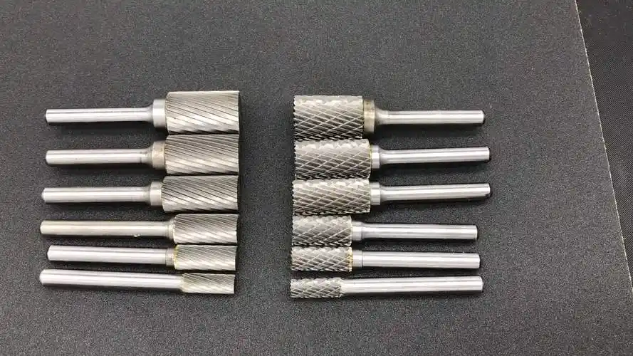 硬质合金旋转锉钨钢磨头合金磨头柱型axe1020钢铁木工金属电磨头