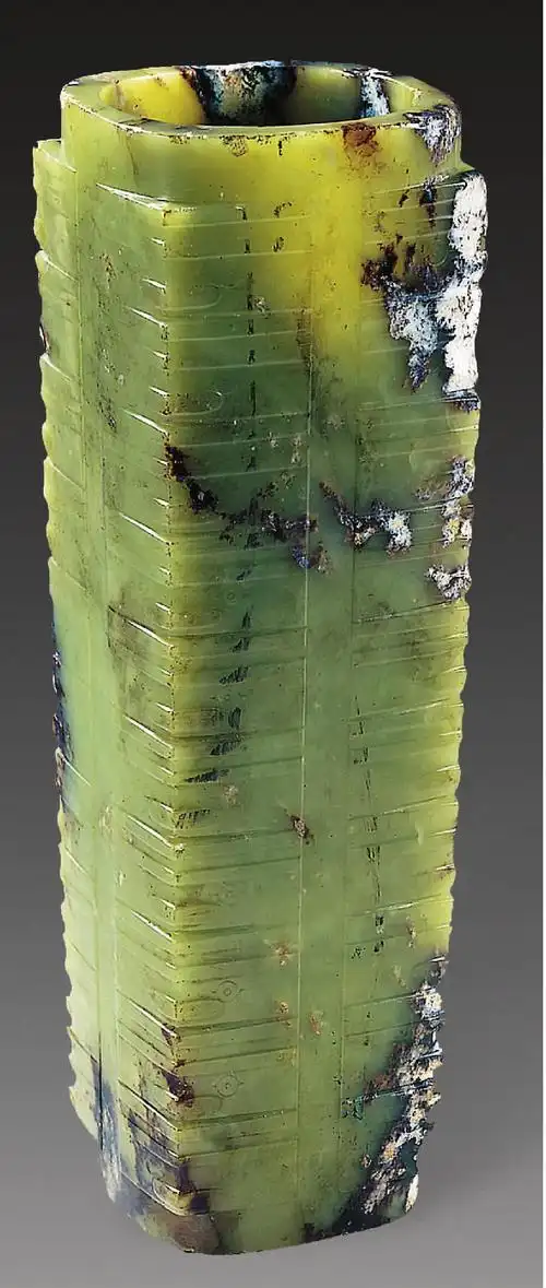 金沙遗址出土十节玉琮-三星堆与金沙:古蜀文明史上的高峰-图片