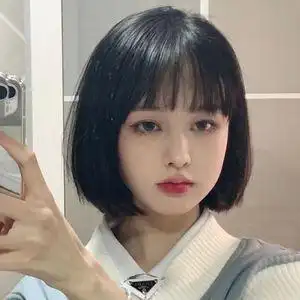 波波头假发女全头套式减龄lolita网红圆脸空气刘海自然逼真学生