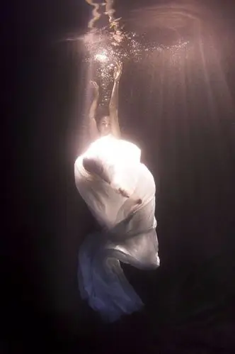 创意摄影沉入水底之美