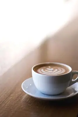 咖色简约清新咖啡海报背景