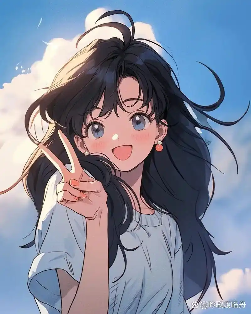 小仙女比耶的手势,超级可爱的插画版!99 小仙女们!