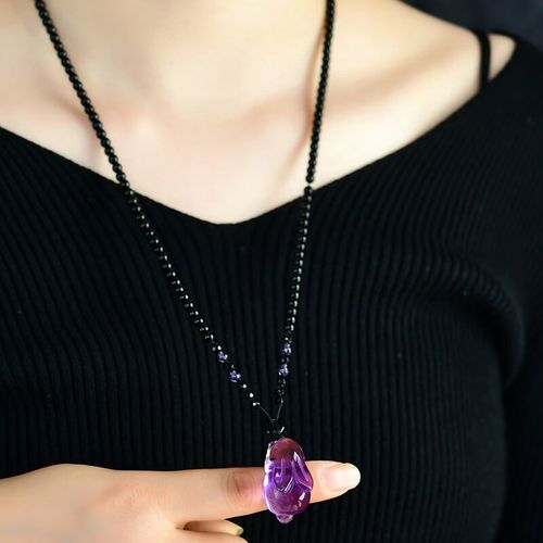 生肖吉兔奉祥财双兔护岁玉兔连珠兔子饰品挂件女生礼物 带脖子上股