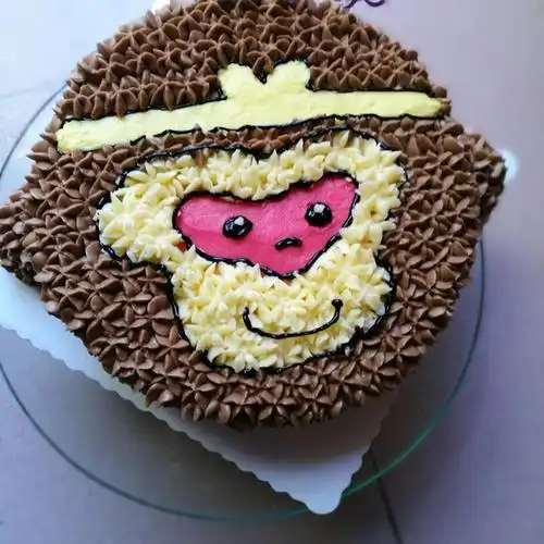 小媛小媛吖做的卡通猴蛋糕