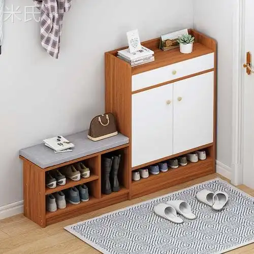 鞋柜家用门口带凳子可坐入门小进户门入户门换鞋能坐的可坐式带门