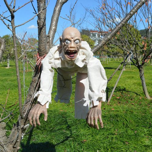 万圣节道具爬行女鬼僵尸骷髅婴儿爬鬼发光电动玩具其它