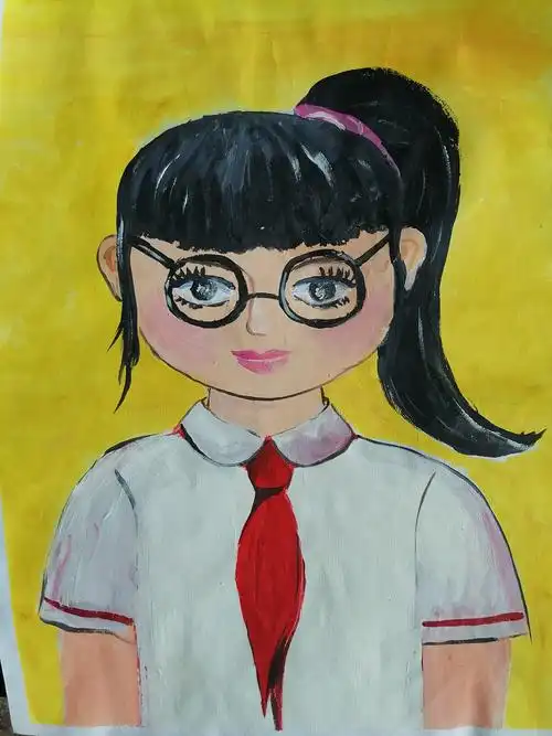 2020年万松实验小学心理健康教育周学生自画像展示