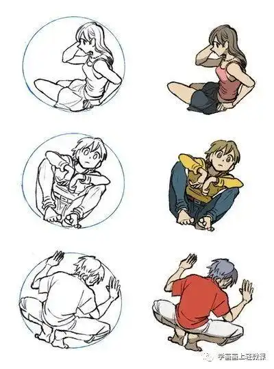 还把人画成一条棍你该学学姿势的构图了