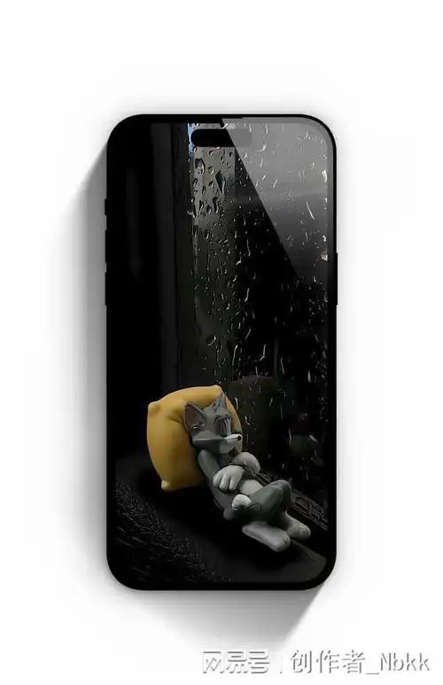 4k壁纸:水滴黯黑风格