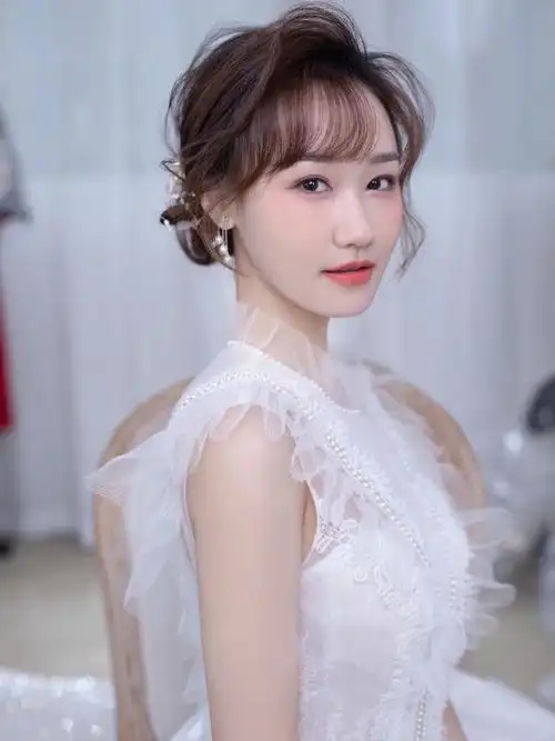 日系纹理新娘造型