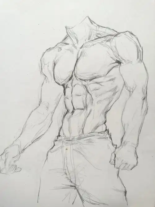 随手画的人体一和头像