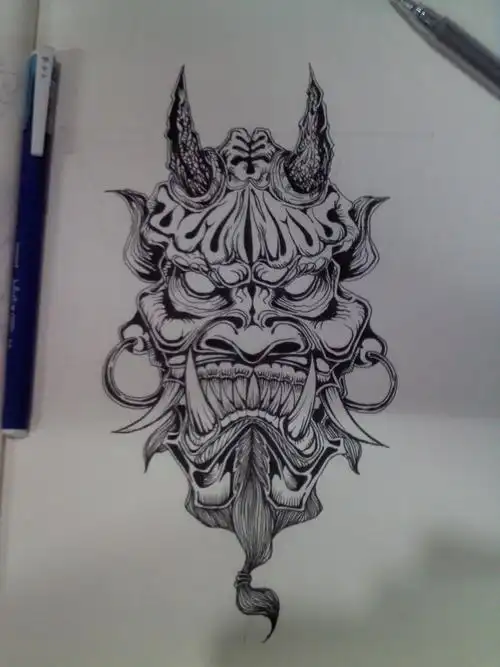 原创作品:插画.夜叉