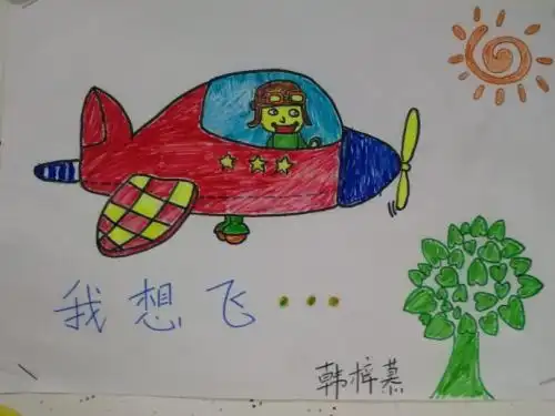 关于梦想的幼儿简笔画