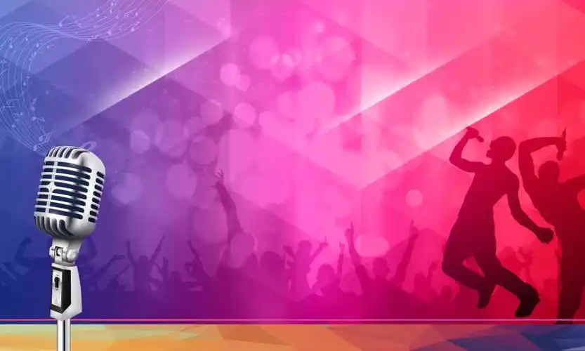 歌唱比赛海报背景素材