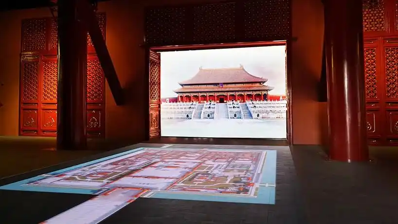 鸟瞰故宫与虚拟漫游结合