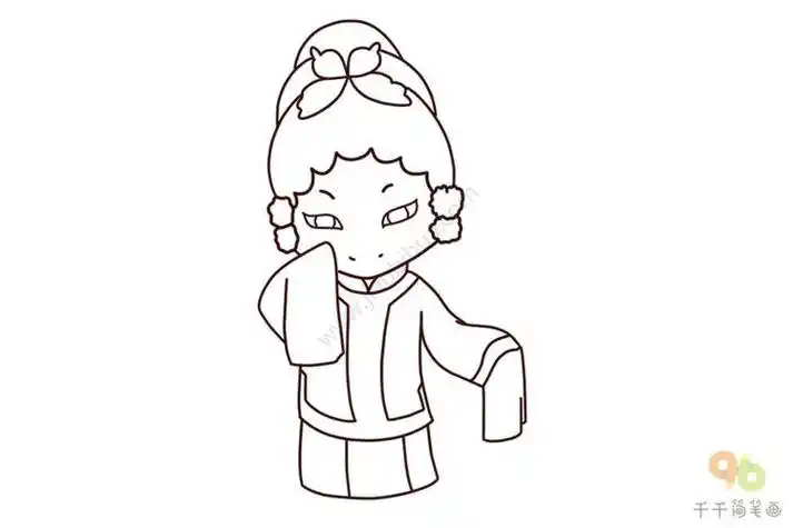 穆桂英简笔画怎么画戏曲人物大全简笔画戏曲人物简笔画小生图片京剧