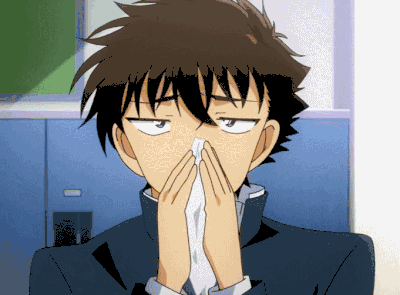 二次元 动漫 可爱 怪盗基德1412 擦鼻子 无奈 萌 表情包 黑羽快斗