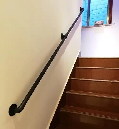 楼梯扶手栏杆老人儿童室内外护栏扶手长25离墙高7cm一节两个固定点