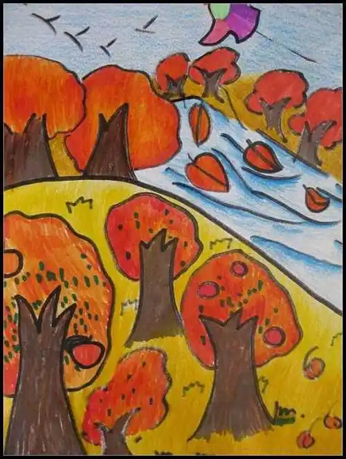 三年级美术简单的图片既简单又漂亮的水彩画一幅简单漂亮的水彩画超