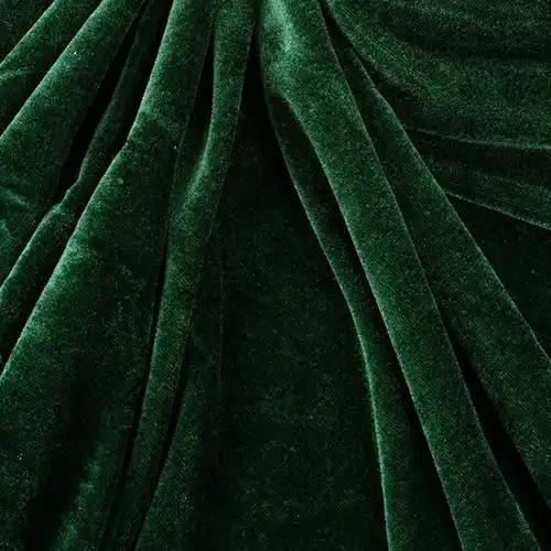 墨绿色金丝绒布料2米4米宽绒布背景布会议桌布窗帘布可代加工定制 7米