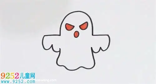 恐怖鬼怎么画恐怖鬼简笔画教程