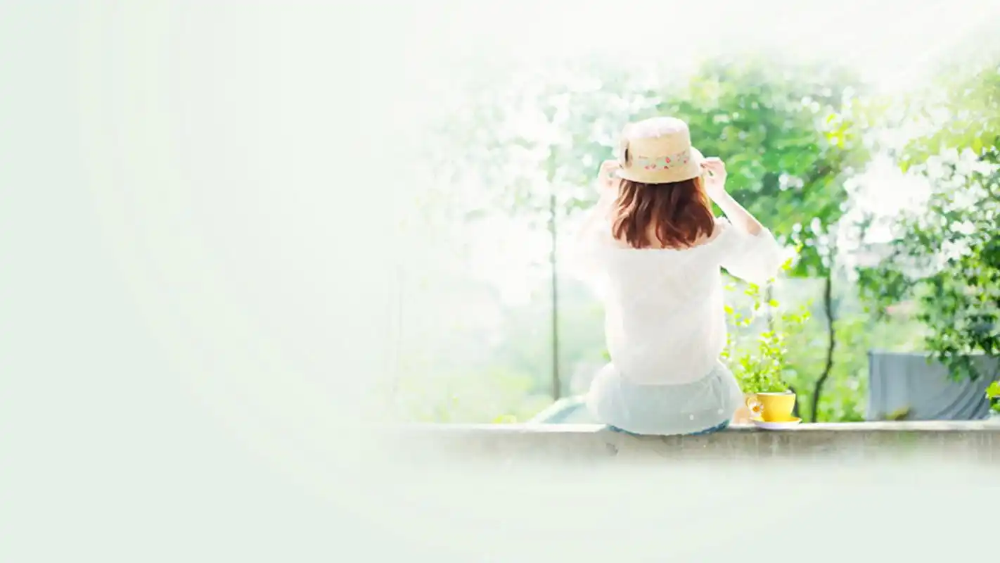 坐着的美女女生,绝美风景桌面壁纸,免费下载高清电脑壁纸