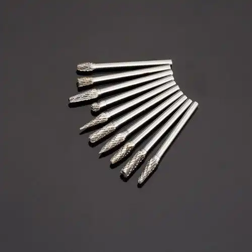 钨钢磨头硬质合金旋转锉金属打磨头铣刀扩孔工具单槽双槽3*4磨头