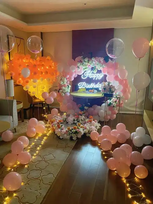 上海酒店房间生日布置