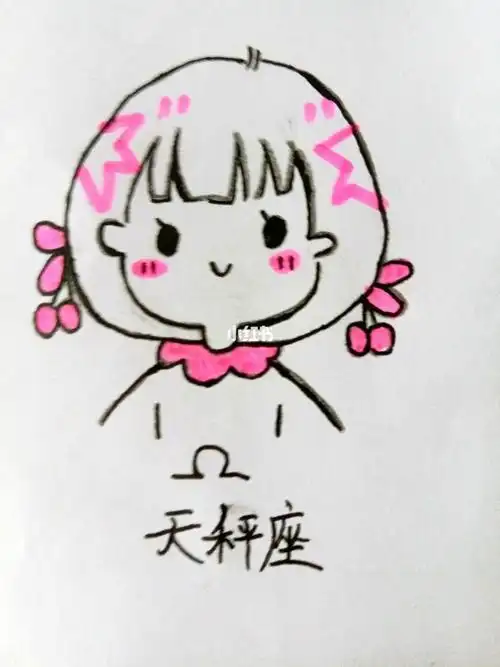 十二星座q版天秤座简笔画怎么画十二星座q版天秤座简笔画图片天秤座