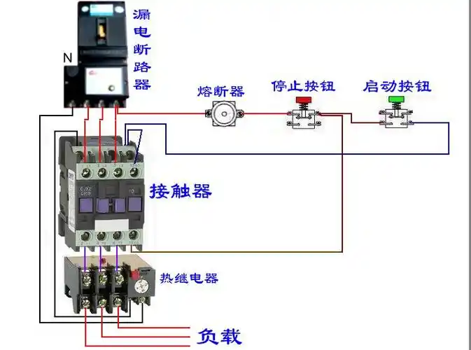 正泰cjx2-0910交流接触器接线法实物图