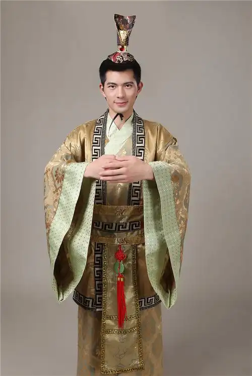 古装汉服男大臣服装诸葛亮丞相秦汉朝官服秋三国臣子演出服戏服 红色