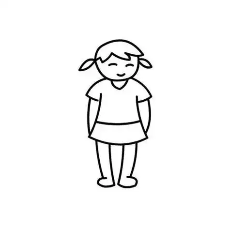 画站立的男孩简笔画男孩简笔画男孩简笔画图片男孩人物简笔画侧面站立