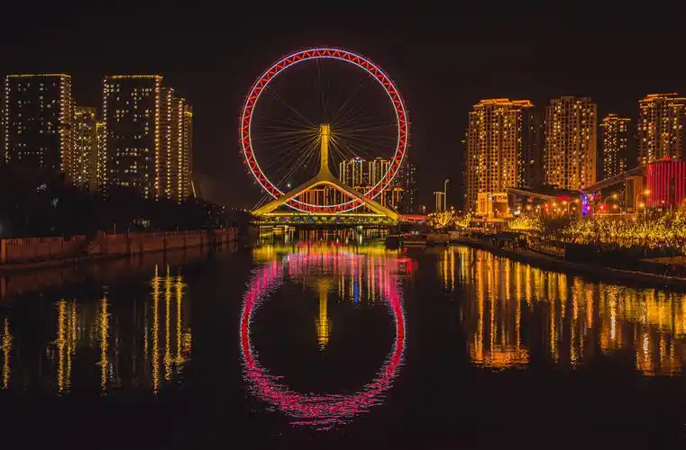 夜景天津之眼