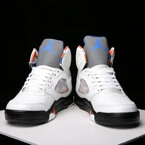 mΟnike官网篮球鞋aj5毒液巴黎圣日耳曼尼克斯乔5涂鸦黑红丝绸气