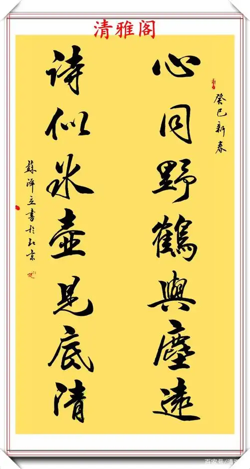 现代美女书法家苏泽立,行书作品欣赏,行云流水自然隽秀,可做帖