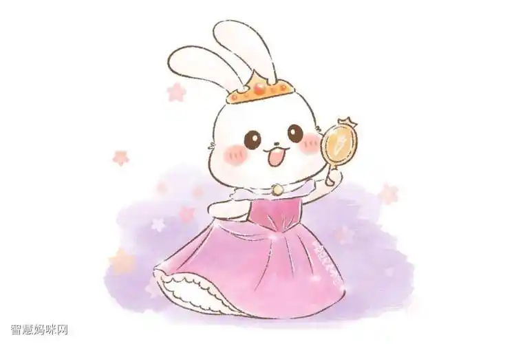 一组迪士尼公主版可爱兔子简笔画图片