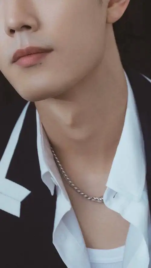 肖战生日会人气##日常见肖战#天鹅颈加锁骨链真的鲨人,不动声色却