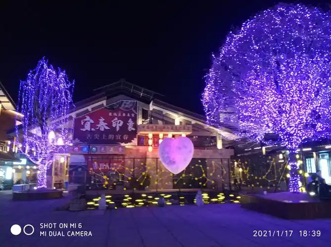 宜春温汤镇夜景观赏