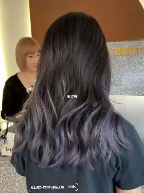 iu发色紫灰色巴黎画染
