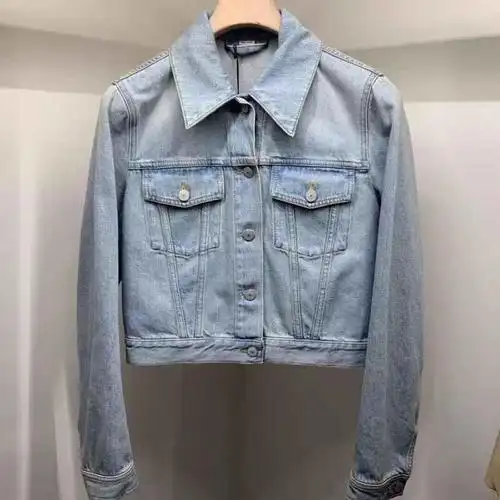 古驰gucci 夹克女士奢侈品刺绣虎纹牛仔外套 4493 it-38【图片 价格